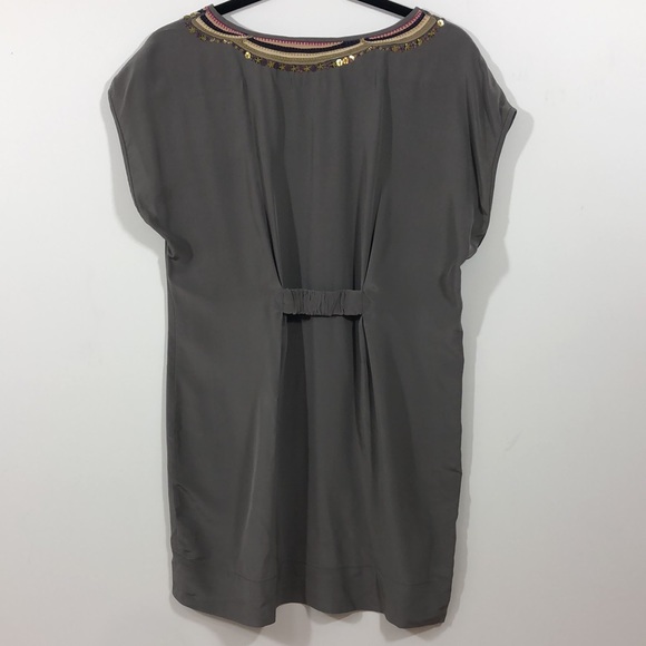 🆕Trina Turk>Silk thread and sequin collar dress - Picture 5 of 11